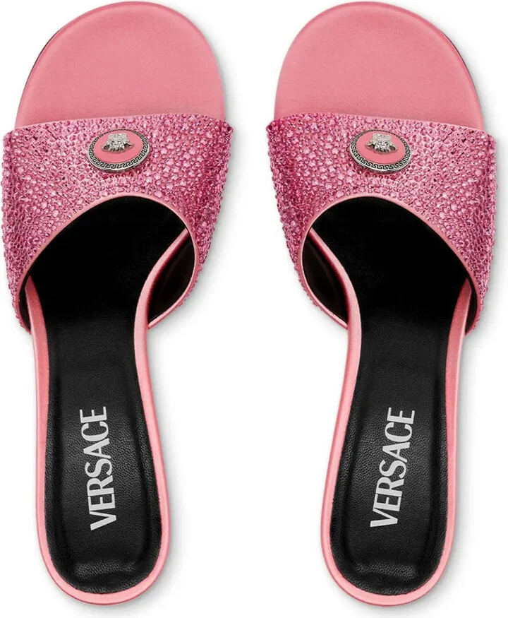 45mm Alia crystal-embellished mules - Image 4