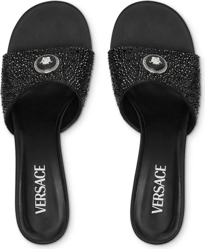 45mm Alia Medusa embellished mules - Image 4