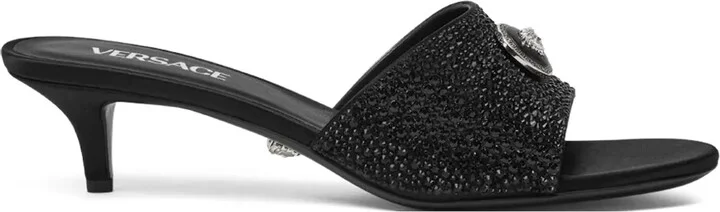 45mm Alia Medusa embellished mules