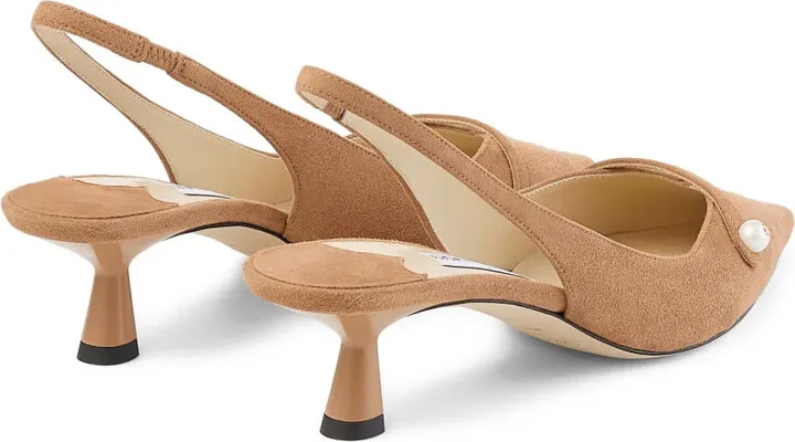 45mm Amita pearl-embellished slingback pumps - Image 5