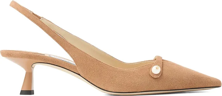 45mm Amita pearl-embellished slingback pumps