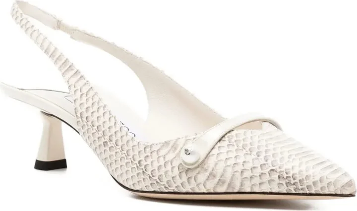 45mm Amita snakeskin slingback pumps - Image 2