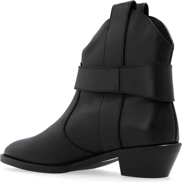 45mm Ankle Leather Boots - Image 5