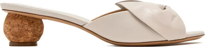 45mm Bow-Detail Open-Toe Sandals