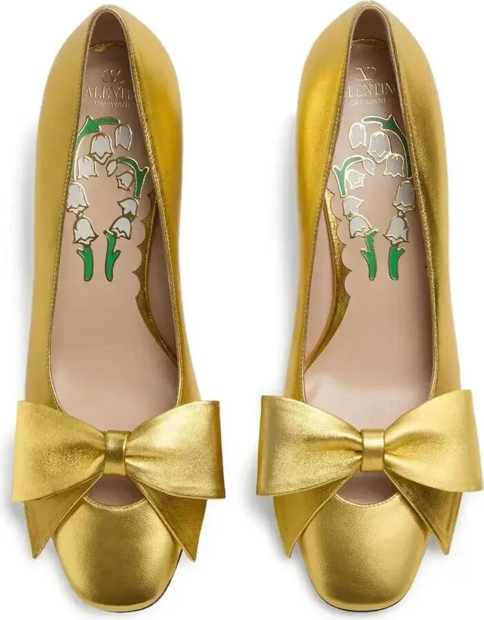 45mm Bowow Leather Pumps - Image 4