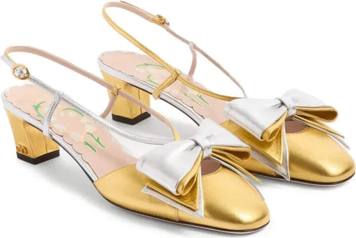 45mm Bowow slingback pumps - Image 2