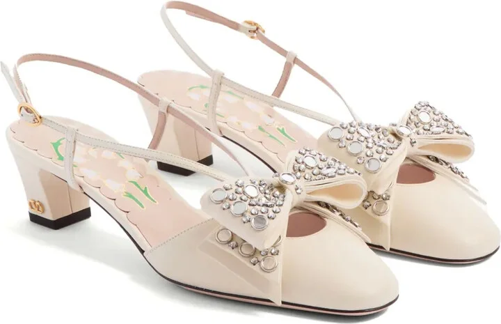 45mm Bowow slingback pumps - Image 2