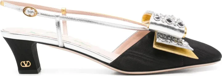 45mm Bowow slingback pumps