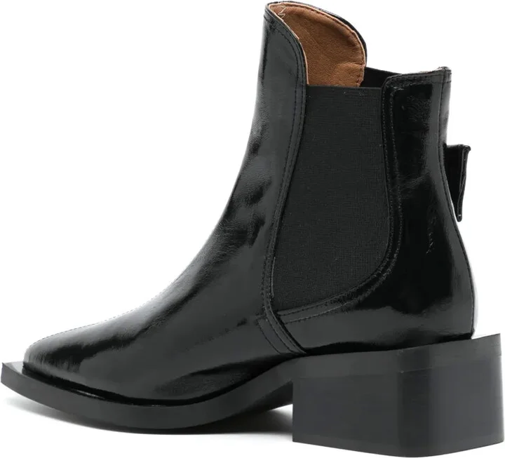 45mm Buckle-Detail Leather Boots - Image 3