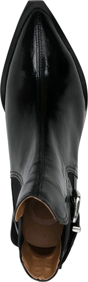 45mm Buckle-Detail Leather Boots - Image 4