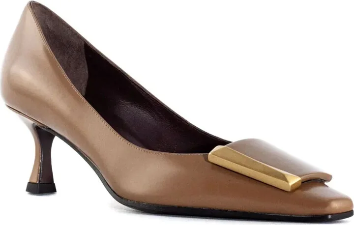 45mm Buckle-Detail Leather Pumps - Image 2