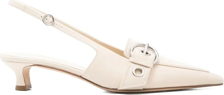 45mm Buckle Slingback Mules