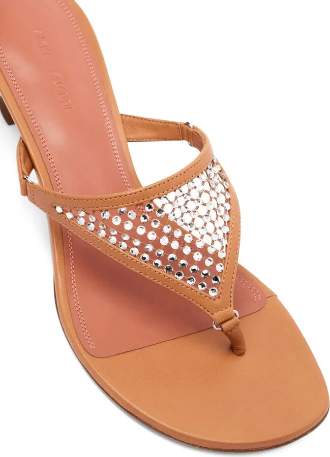 45mm Cameron crystal-embellished leather sandals - Image 3
