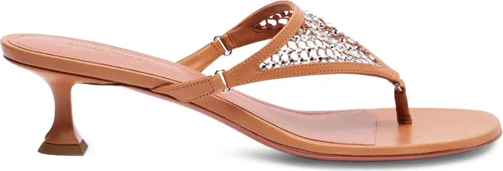 45mm Cameron crystal-embellished leather sandals