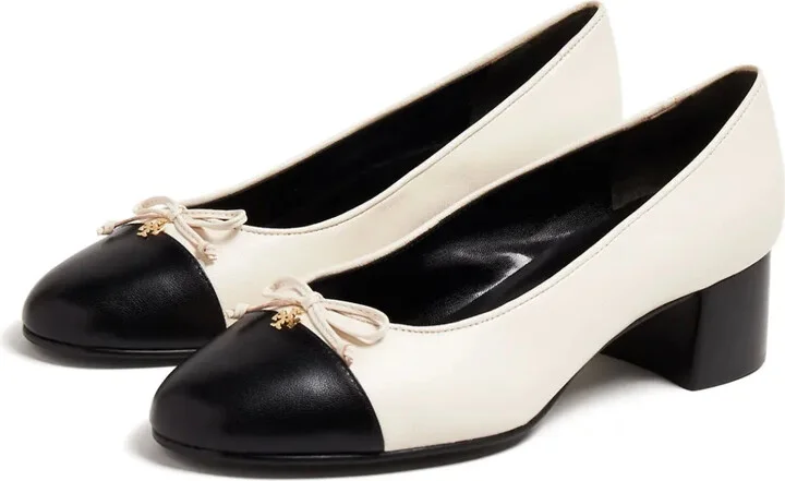 45mm Cap-Toe Leather Pumps - Image 4