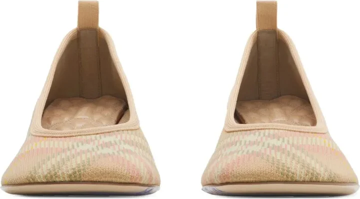 45mm Check Knit Baby pumps - Image 2