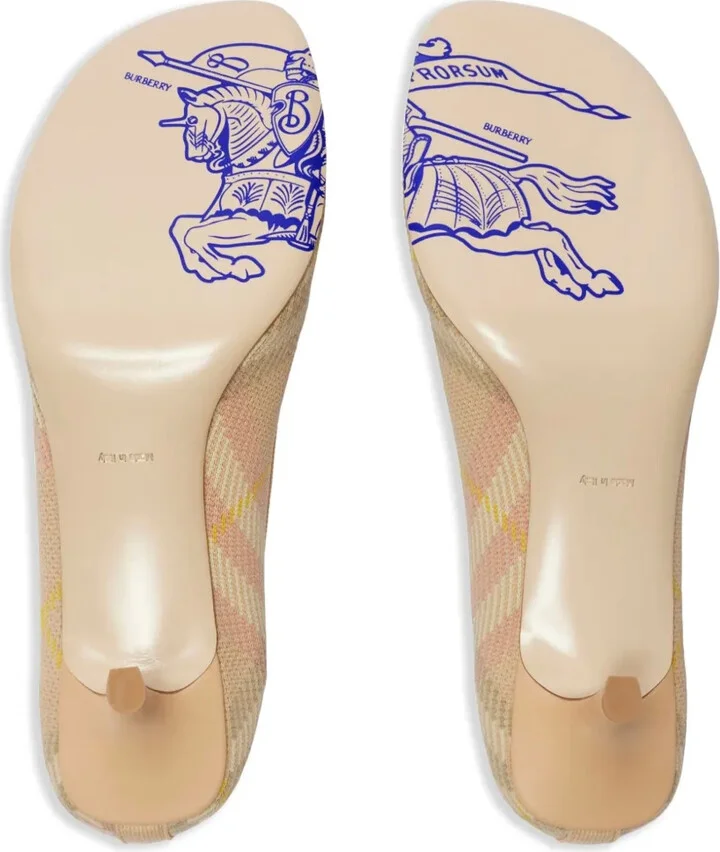 45mm Check Knit Baby pumps - Image 5