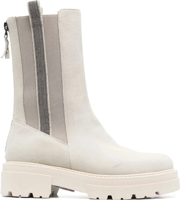 45mm Chunky Suede Boots