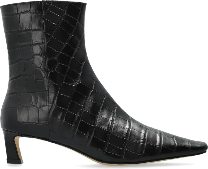 45mm Cosmo crocodile-embossed boots
