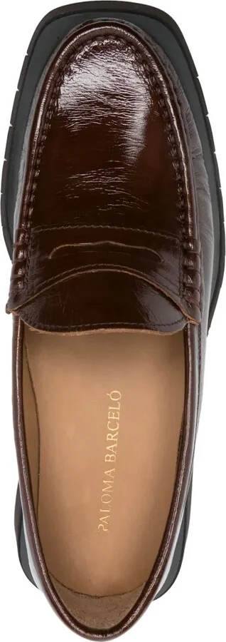 45mm Crinkled Leather Loafers - Image 4