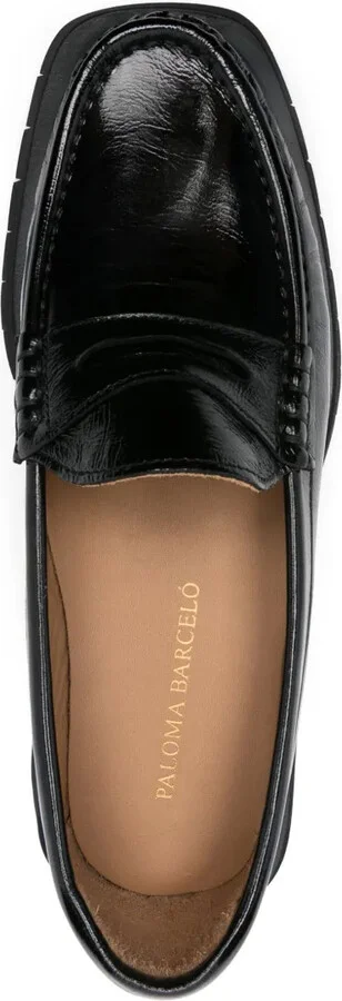 45mm Crinkled Leather Loafers - Image 4