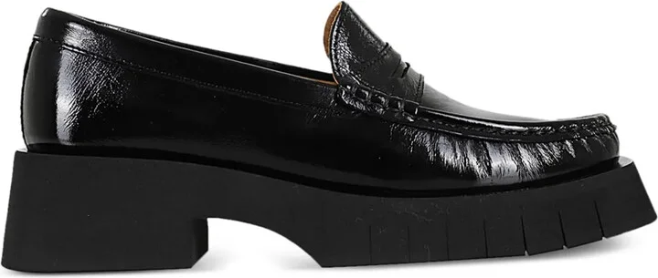 45mm Crinkled Leather Loafers