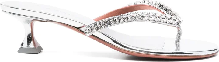 45mm Crystal-Embellished Mules