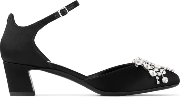 45mm Crystal-Embellished Pumps