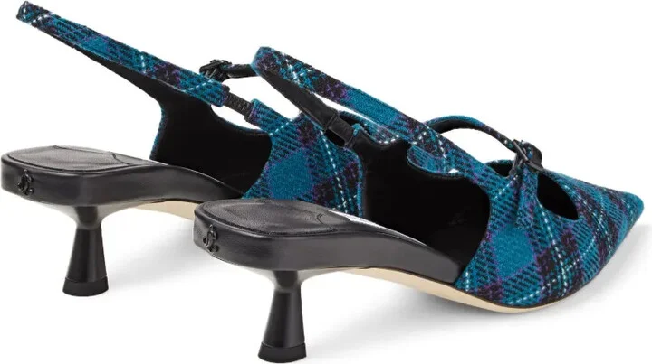 45mm Didi check-print pumps - Image 3