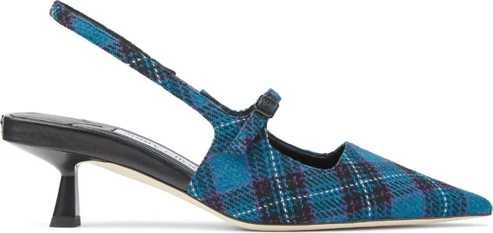 45mm Didi check-print pumps