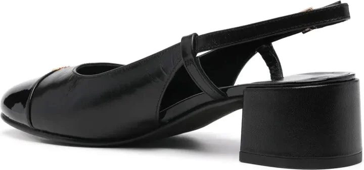 45mm Double T-motif leather pumps - Image 3