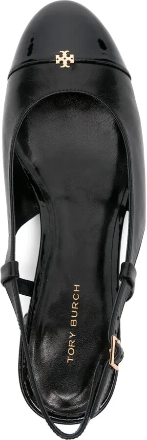 45mm Double T-motif leather pumps - Image 4