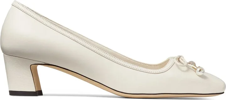 45mm Elme nappa leather pumps