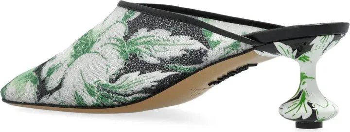 45mm Floral-Print Mules - Image 3