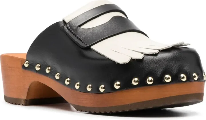 45mm Fringe-Detail Mules - Image 2