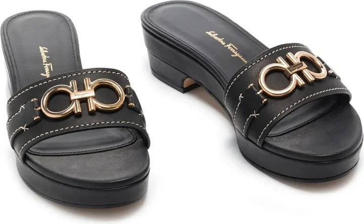 45mm Gancini leather sandals - Image 2