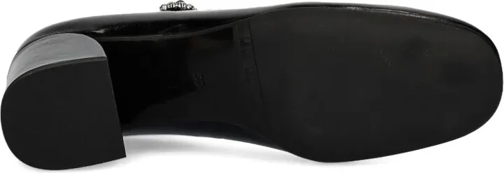 45mm Jewel-Buckle Block-Heel Pumps - Image 5