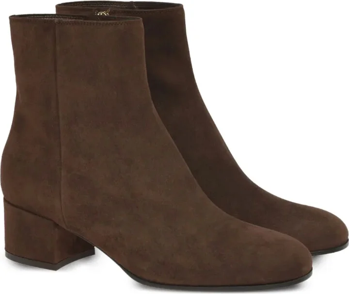 45mm Joelle zip-detail block-heel ankle boots - Image 2