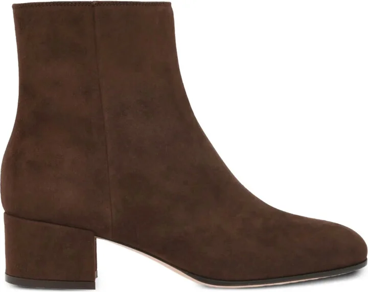 45mm Joelle zip-detail block-heel ankle boots