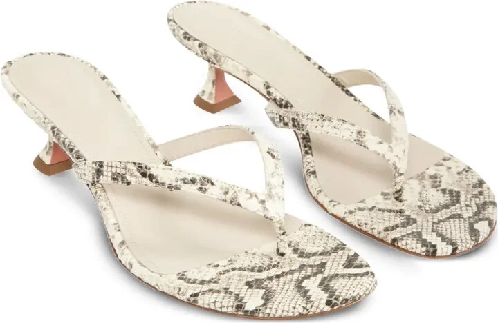 45mm Juliette Thong snakeskin sandals - Image 2