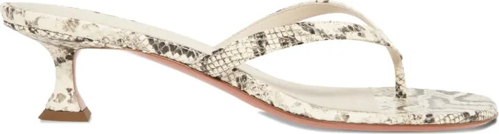 45mm Juliette Thong snakeskin sandals