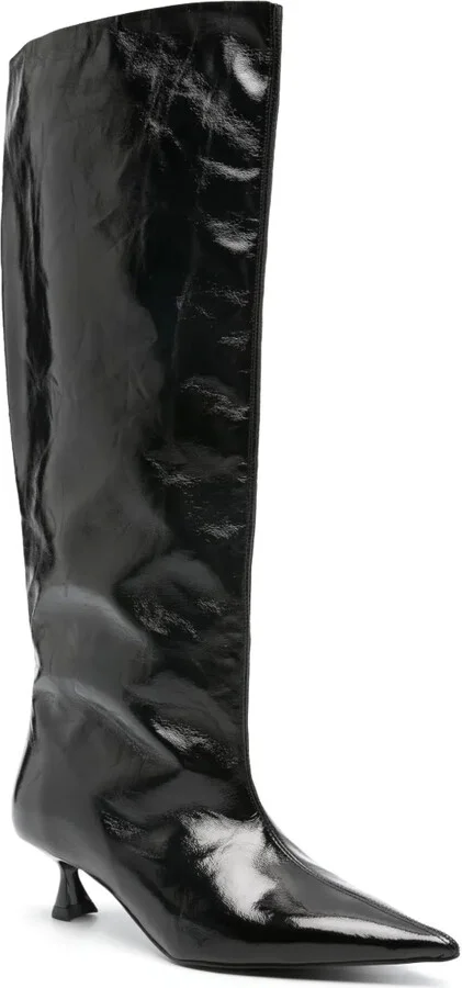 45mm Knee-High Mid-Heel Boots - Image 2