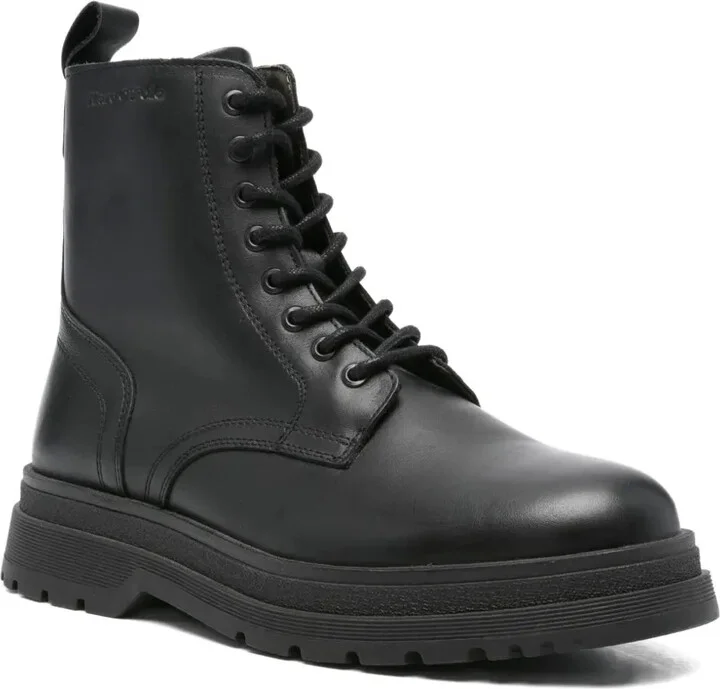 45mm Lace-Up Leather Boots - Image 2