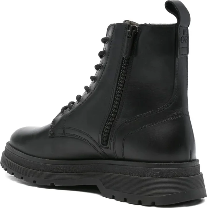 45mm Lace-Up Leather Boots - Image 3