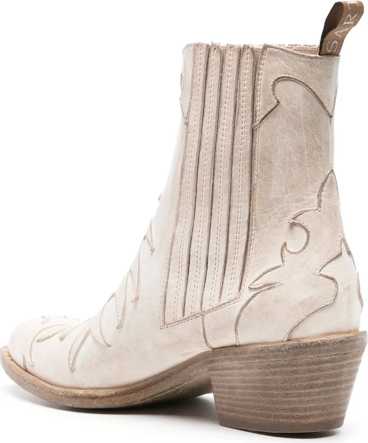 45mm Leather Ankle Boots - Image 3