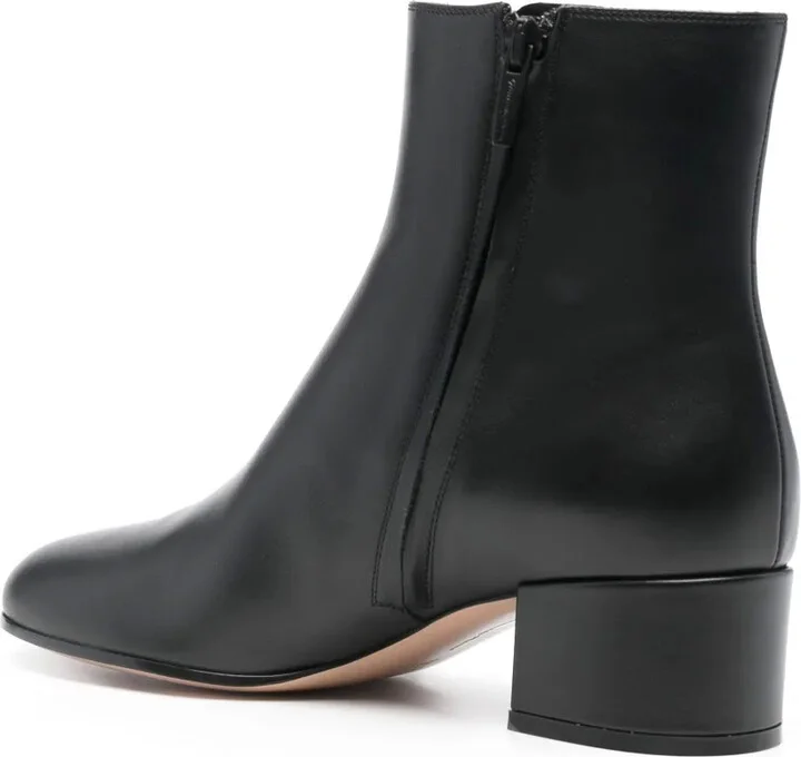 45mm Leather Ankle Boots - Image 3