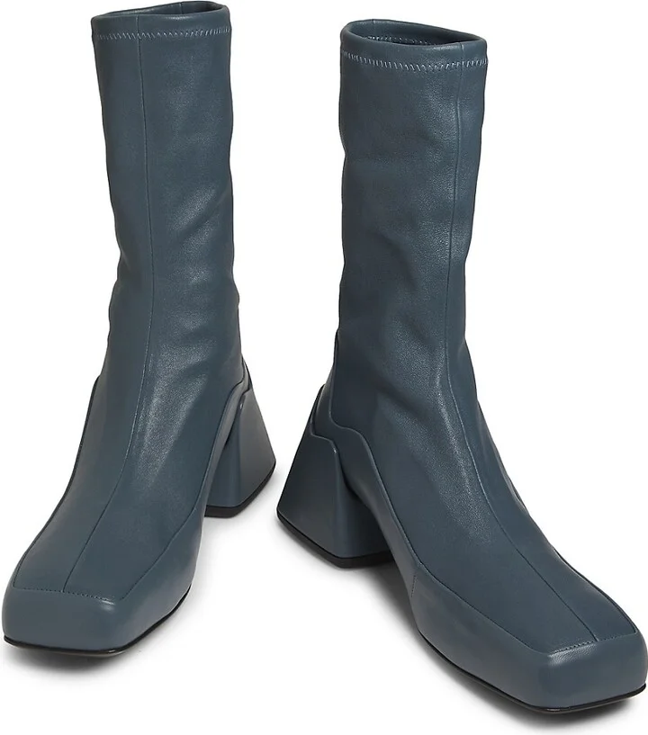 45MM Leather Ankle Boots - Image 4