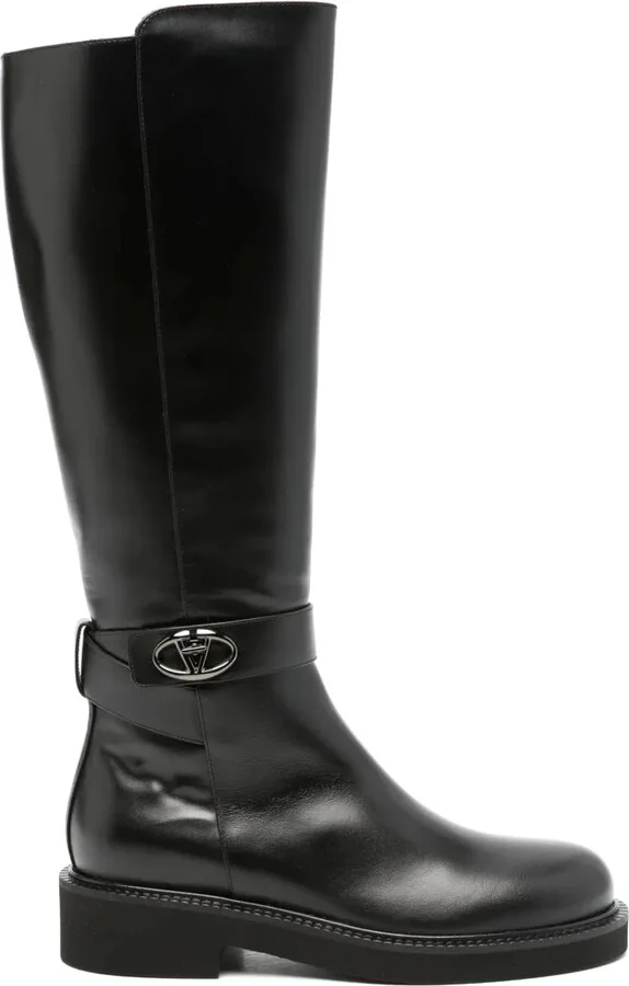 45mm Leather Boots
