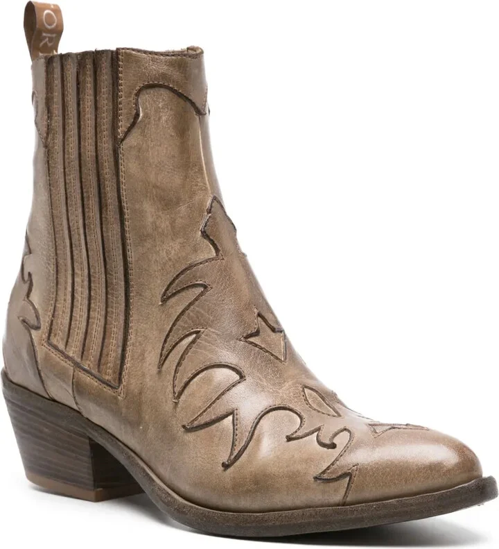 45mm Leather Cowboy Boots - Image 2