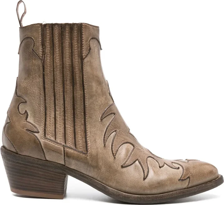 45mm Leather Cowboy Boots